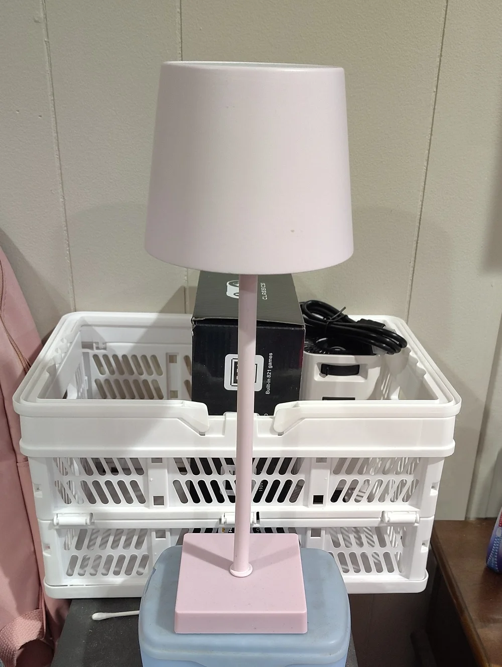 Pink Table Lamp - Modern Bedside Accent
